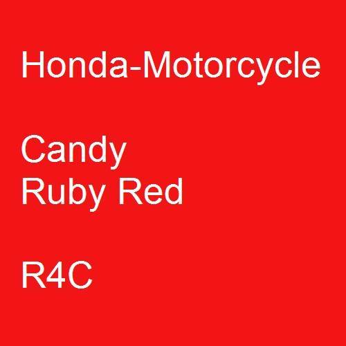 Honda-Motorcycle, Candy Ruby Red, R4C.